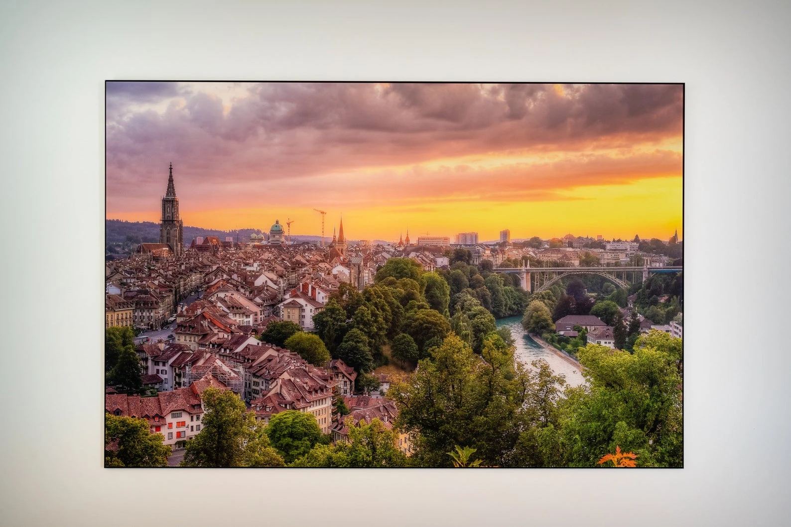 Bern at Sunset Time